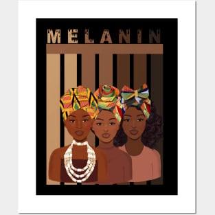 Melanin Queens Beautiful Shades Posters and Art